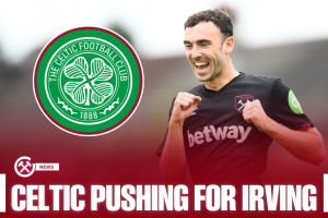 Andy Irving with Celtic Logo