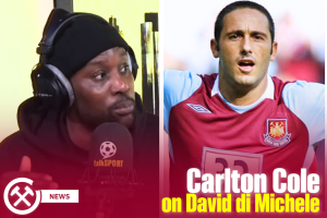 Carlton Cole talking on David di Michele