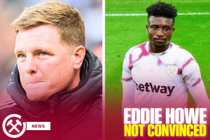 Eddie Howe and Mohammed Kudus