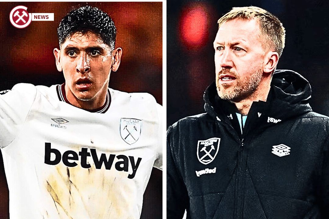 Edson Alvarez and Graham Potter