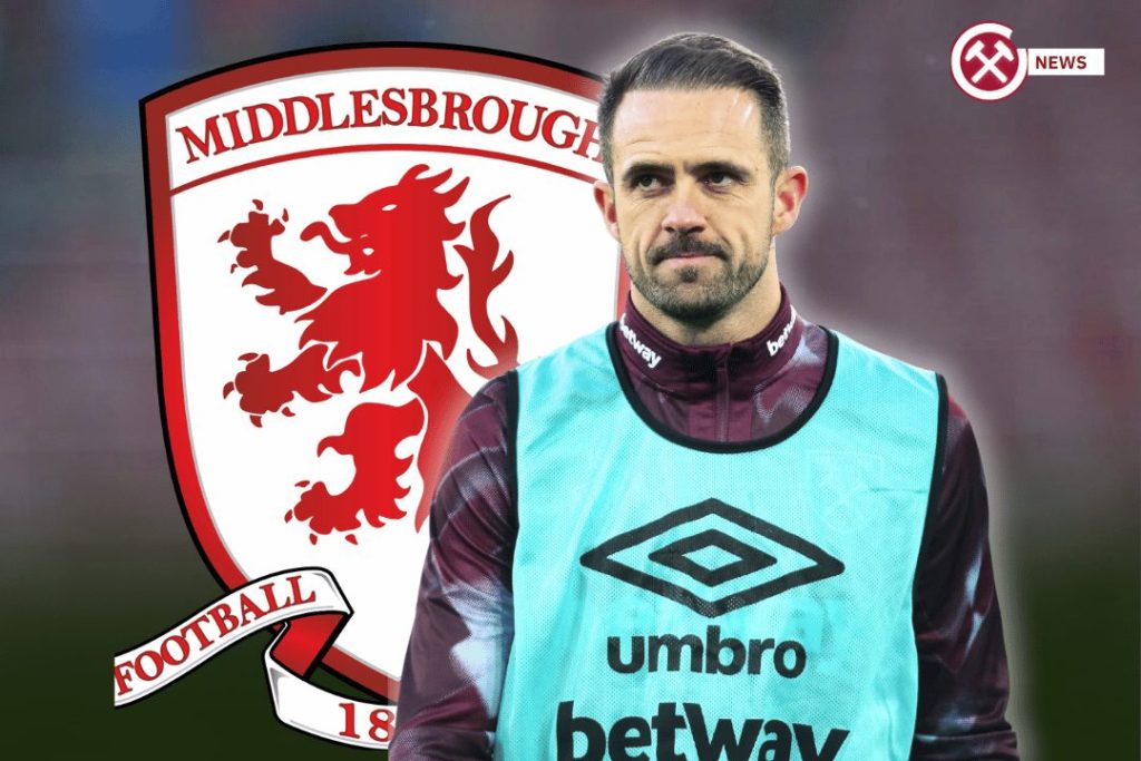 Danny Ings with middlesbrough logo