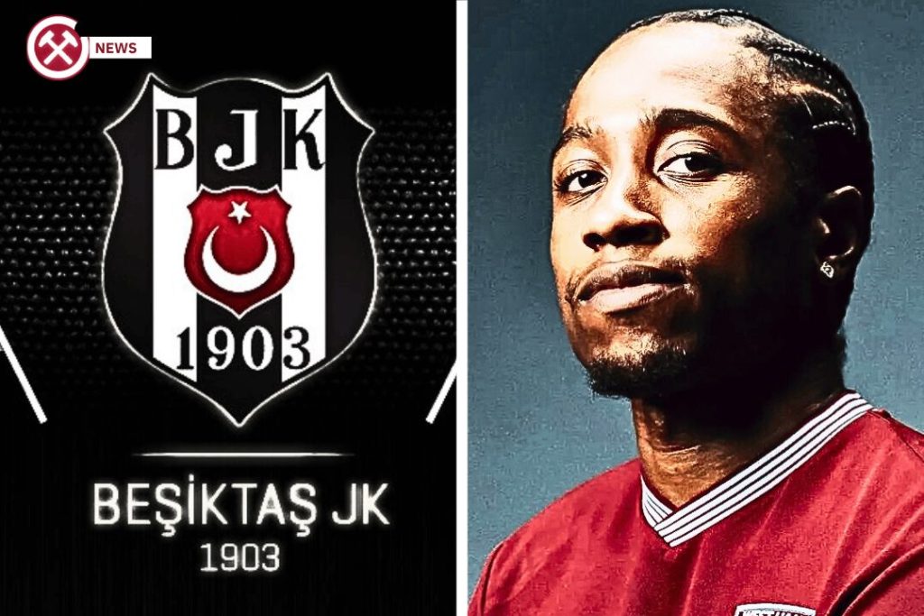 Kyle Walker Peters with Beskitas Logo