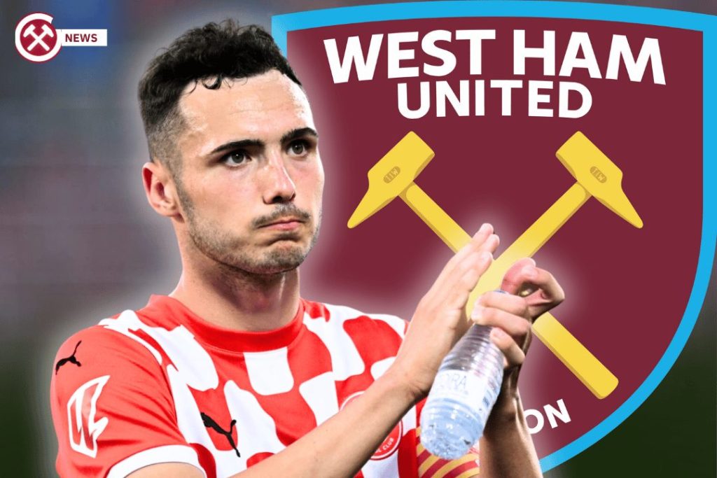 Arnau Martinez with West Ham logo
