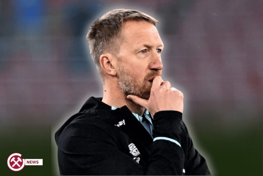 Graham Potter looking into the distance in deep thought