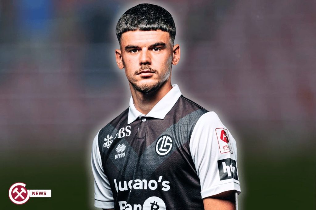 Albian Hajdari looking straight on with a determined look