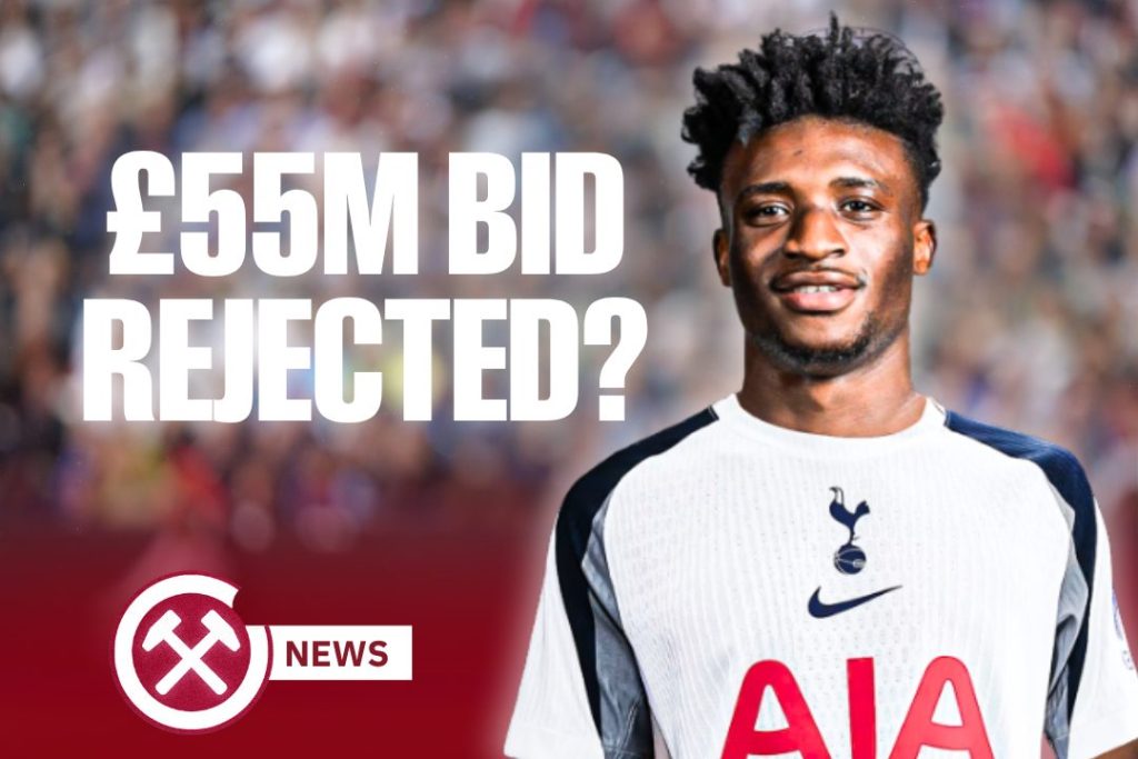 Kudus in Tottenham Shirt