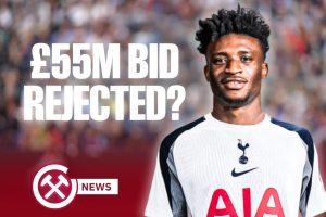 Kudus in Tottenham Shirt